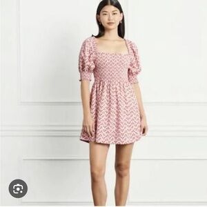 Athena Dress in posy pink crepe, XXL EUC,